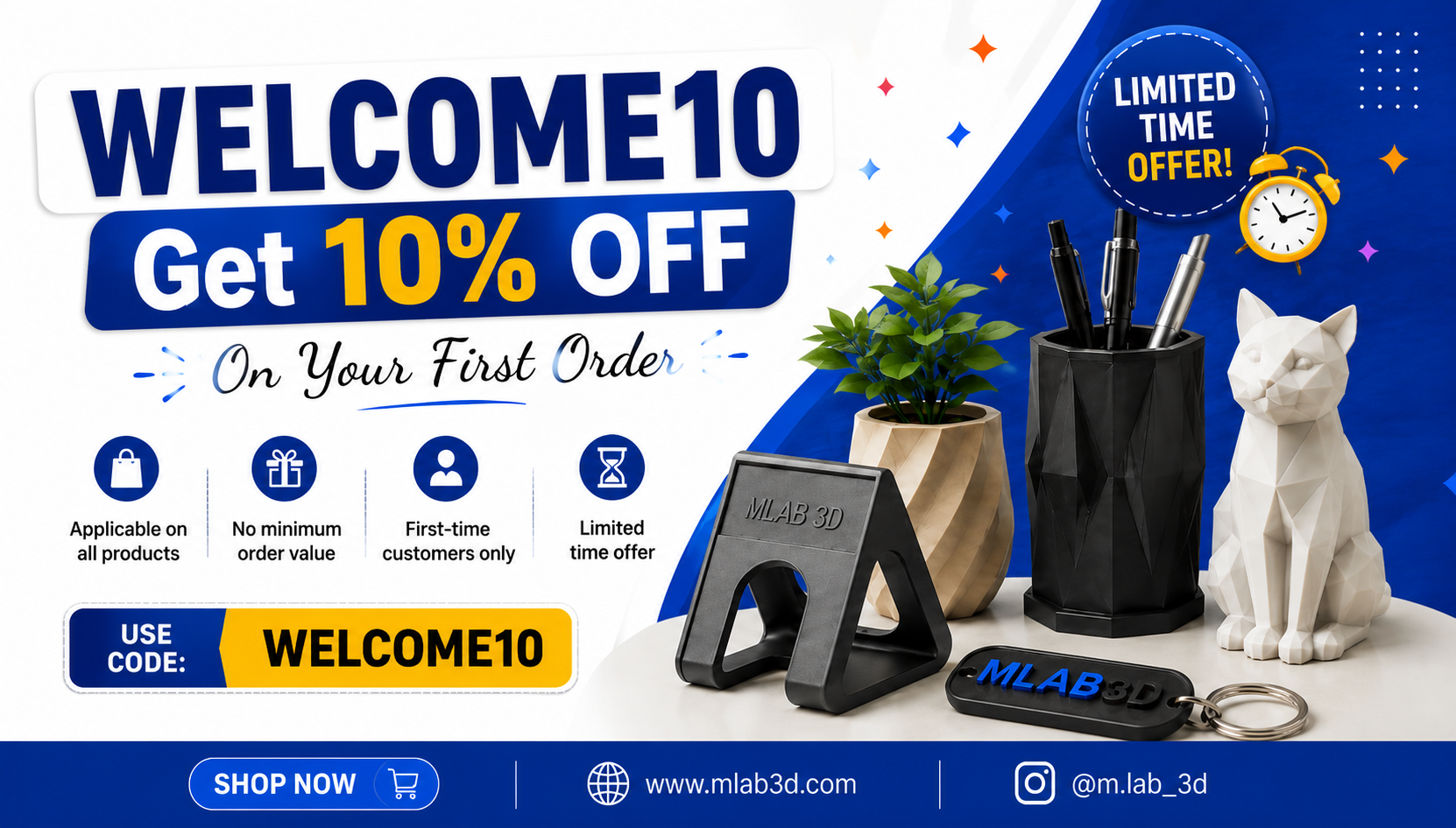 🎁 Get 10% OFF on Your First Order